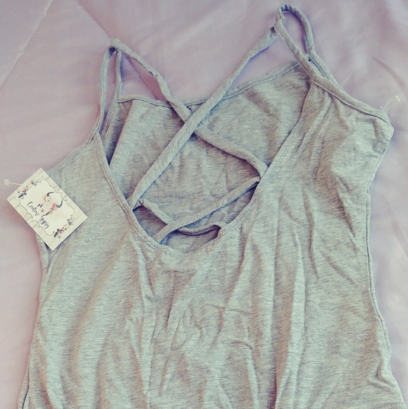 Gray Women's Body Suit / Onesie - Picture 3 of 4